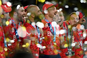 England celebrate T20 World Cup win
