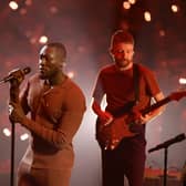 Stormzy performs at the EMAs