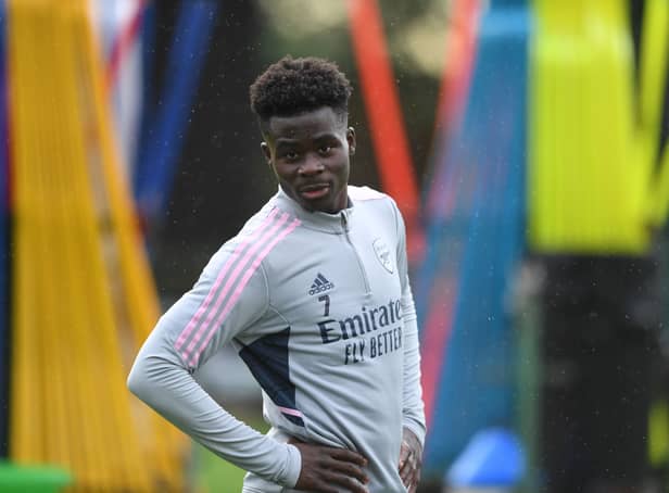 <p>Bukayo Saka is one of the most talented young player on Football Manager 2023. (Getty Images)</p>