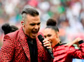 Robbie Williams at 2019 opening ceremony. He is expected to feature on Sunday