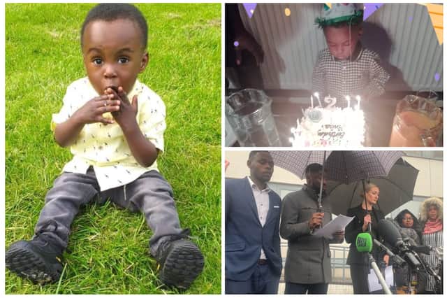 Awaab Ishak, two, died in December 2020 from a respiratory condition caused by mould in the one-bedroom housing association flat where he lived .