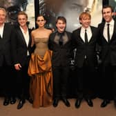 Alan Rickman, Tom Felton, Emma Watson, Daniel Radcliffe, Rupert Grint and Matthew Lewis