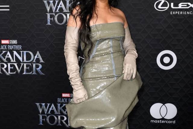 Rihanna is another celebrity embracing the 'sparkle' trend. (Photo by VALERIE MACON/AFP via Getty Images)