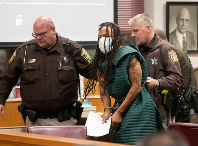 Darrell Brooks appears at Waukesha County Court on 23 November 2021, charged with killing five people and injuring nearly 50 after driving through a Christmas parade (Photo: Mark Hoffman-Pool/Getty Images)
