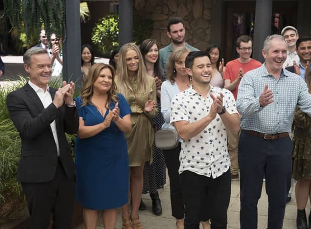 <p>The cast of Neighbours in the finale</p>