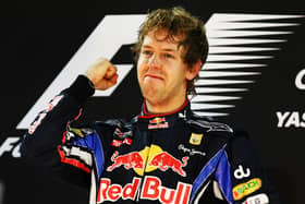 Sebastian Vettel celebrates 2010 World Championship in Abu Dhabi