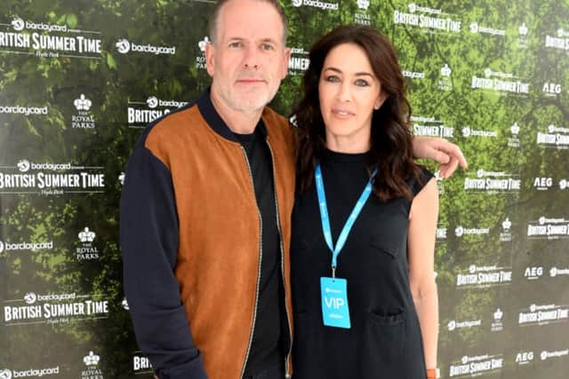 Chris Moyles and Tiffany Austin at the British Summer Time festival in Hyde Park in 2019 (Photo: Jeff Spicer/Getty Images for Barclaycard Exclusive)
