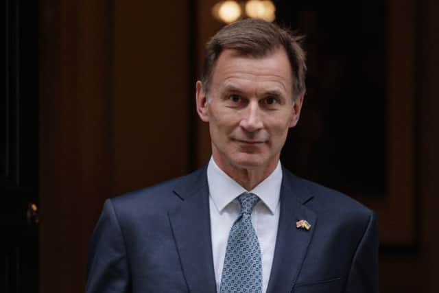 Chancellor of the Exchequer Jeremy Hunt departs Downing Street to present the Autumn Statement to the House of Commons on November 17, 2022 in London, England (Photo by Rob Pinney/Getty Images)