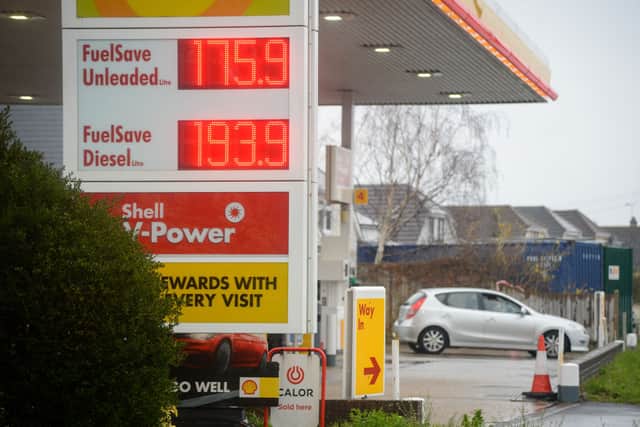 Fuel duty was cut in March 2022 in an effort to stabilise spiralling prices but costs continued to climb until July (Photo by Finnbarr Webster/Getty Images)