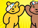 Children in Need mascot Pudsey bear with his female counterpart Blush.