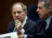 Former film producer Harvey Weinstein with one of his lawyers Mark Werksman in court in Los Angeles, California. Credit: Getty Images