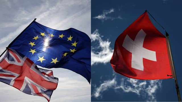 Downing Street has denied reports that the UK is considering a Swiss-style relationship with the EU post-Brexit. Credit: Getty Images