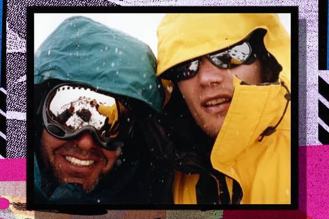 Todd Hoffman (left) and John Leonard on a mountaineering trip
