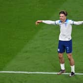 Jack Grealish performs a special goal celebration during England’s rout of Iran at the FIFA World Cup 2022 in Qatar (image: Getty Images)