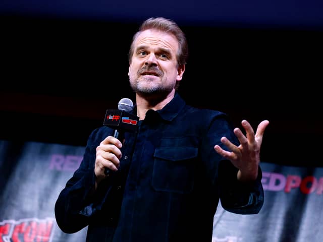 David Harbour speaks onstage at the Violent Night: Exclusive Screening Event during New York Comic Con (Pic: Getty Images for ReedPop)