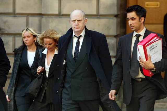 Joe Campbell leaves Edinburgh  Court of Session after his conviction was quashed