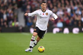 Ronaldo during his last game for United in November 2022