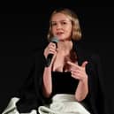 Carey Mulligan speaks at the Red Carpet Premiere of She Said in Hollywood, California (Pic: Getty Images for AFI)