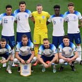 England line up ahead of the FIFA World Cup Qatar 2022 opener. (Getty Images)