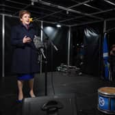 Nicola Sturgeon has addressed supporters at a pro-independence rally outside the Scottish Parliament in Edinburgh after the Supreme Court ruling. (Credit: Getty Images)