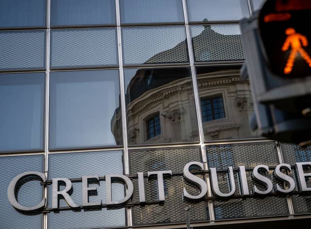 Credit Suisse will be cutting thousands of jobs. (Photo by Fabrice COFFRINI / AFP) (Photo by FABRICE COFFRINI/AFP via Getty Images)