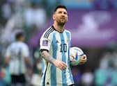 Lionel Messi of Argentina scored in their shock opening game defeat to Saudi Arabia. (Getty Images)