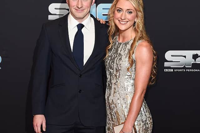 Olympic cycling medallists Laura and Jason Kenny.  (Photo by Eamonn M. McCormack/Getty Images)