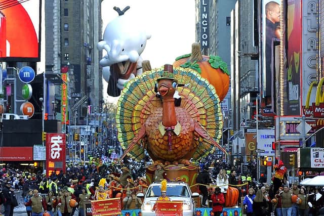 Mariah Carey performed at the Thanksgiving Day Parade 2022 in Times Square (Pic: TIMOTHY A. CLARY/AFP via Getty Images)