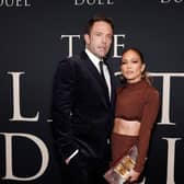 Ben Affleck and Jennifer Lopez attend "The Last Duel" New York Premiere at Rose Theater at Jazz at Lincoln Center's Frederick P. Rose Hall on October 09, 2021 in New York City. (Photo by Arturo Holmes/Getty Images)