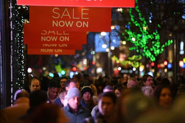 It can be hard to avoid being encouraged to spend money at Christmas (image: AFP/Getty Images)