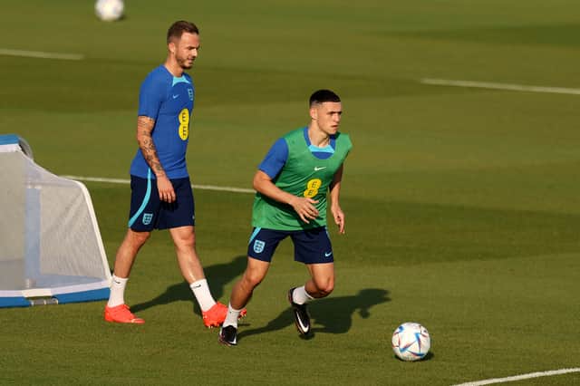 Phil Foden and James Maddison are both aiming to break into England’s starting lineup (Getty Images)