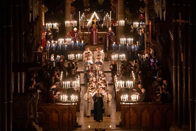 The interior of Salisbury Cathedral. Credit: Finnbarr Webster/Getty Images