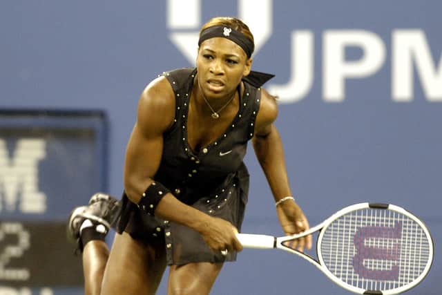Even back in 2004, Serena was working serious fashion looks on court. (Photo by A. Messerschmidt/Getty Images)