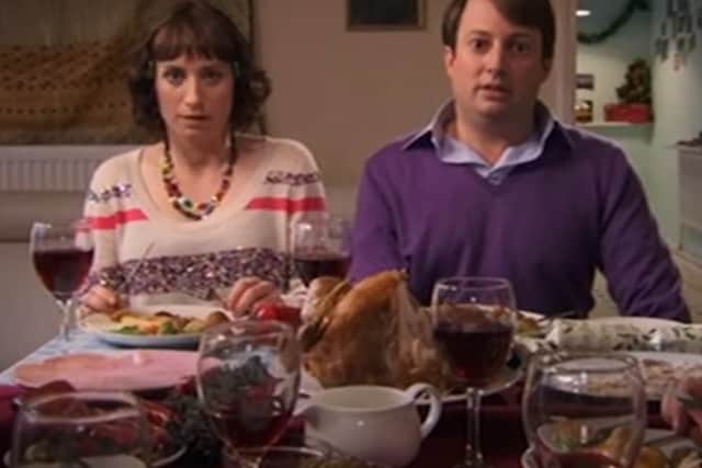 Peep Show Christmas Special featured a very awkward dinner (Photo: Channel 4)