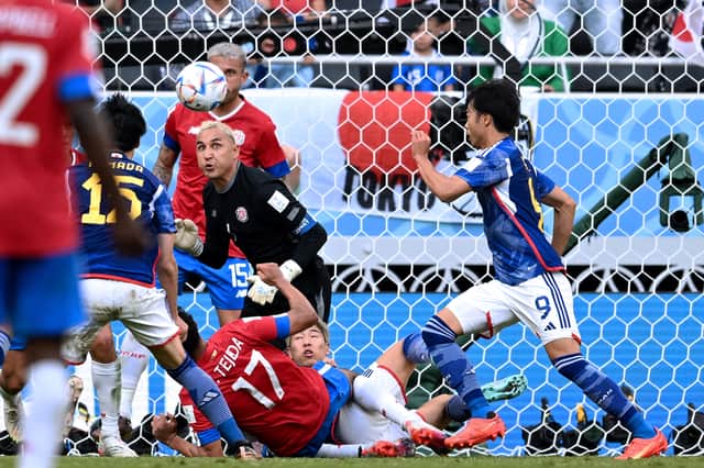 Keylor Navas, Rudiger’s landlord, saves the ball for Costa Rica against Japan