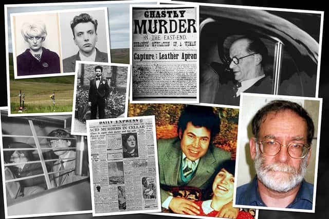 Some of the UK’s most notorious serial killers include Harold Shipman, Rose and Fred West and Peter Sutcliffe.