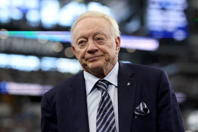 Jerry Jones’s appearance in a 1950s photograph of a racist protest has led to controversy (image: Getty Images)