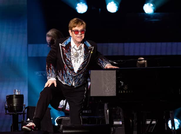 <p>Sir Elton John performs onstage during the Farewell Yellow Brick Road tour at Dodger Stadium in Los Angeles (Photo: Getty Images)</p>
