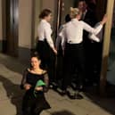BEST QUALITY AVAILABLE Staff from Salt Bae's Knightsbridge steakhouse, remove an environmental activist during a protest by demonstrators from Animal Rebellion, an offshoot of Extinction Rebellion, who entered Nusr-Et in the upmarket central London district on Saturday evening and sat at empty tables. Picture date: Saturday December 3, 2022.
