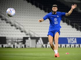 Olivier Giroud is aiming to become France’s all-time leading goalscorer. (Getty Images)