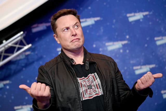 SpaceX owner and Tesla CEO Elon Musk arrives on the red carpet for the Axel Springer Award 2020 on December 01, 2020 in Berlin, Germany.  (Photo by Britta Pedersen-Pool/Getty Images)