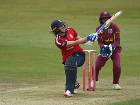 Nat Sciver against West Indies in their last series in 2020