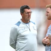 Ben Stokes (R) with new Women’s head coach Jon Lewis earlier this year