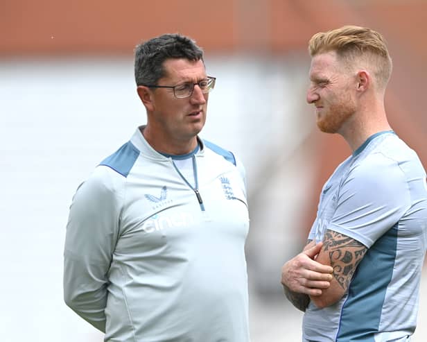 Ben Stokes (R) with new Women’s head coach Jon Lewis earlier this year