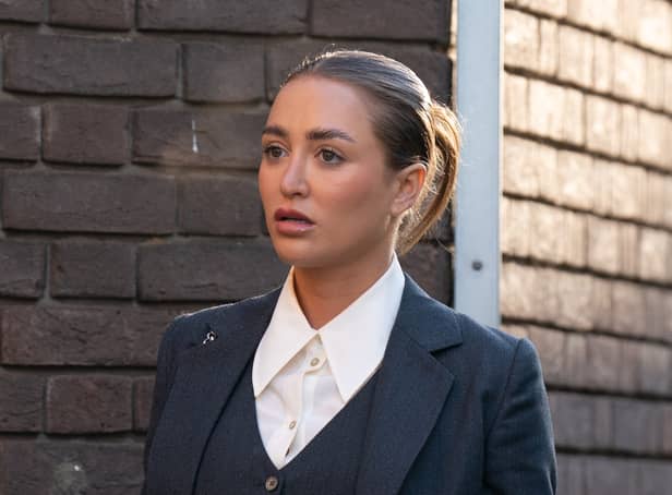 <p>Georgia Harrison arrives at Chelmsford Crown Court, Essex, where her former partner Stephen Bear is charged with voyeurism and two counts of disclosing private sexual photographs or films.</p>