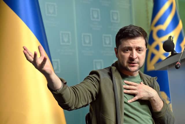 Volodymr Zelensky has been named as Time Magazine's 2022 Person of the Year. (Photo by SERGEI SUPINSKY/AFP via Getty Images)