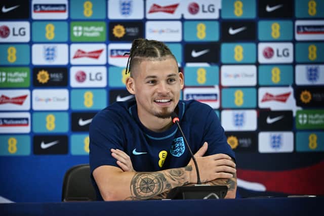 Kalvin Phillips is seen as a viable replacement for Declan Rice if he is ruled out of the game against France. (Getty Images)