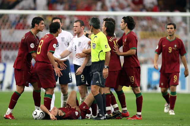Wayne Rooney was sent off against Portugal during the 2006 World Cup quarter-final (Getty Images)