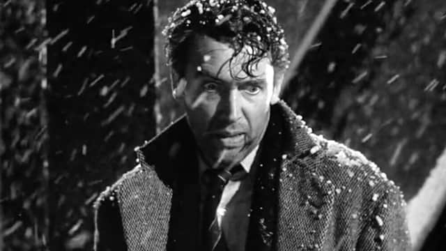 Jimmy Stewart stars in It's A Wonderful Life as George Bailey (Pic:Jimmy Stewart/Republic Pictures)