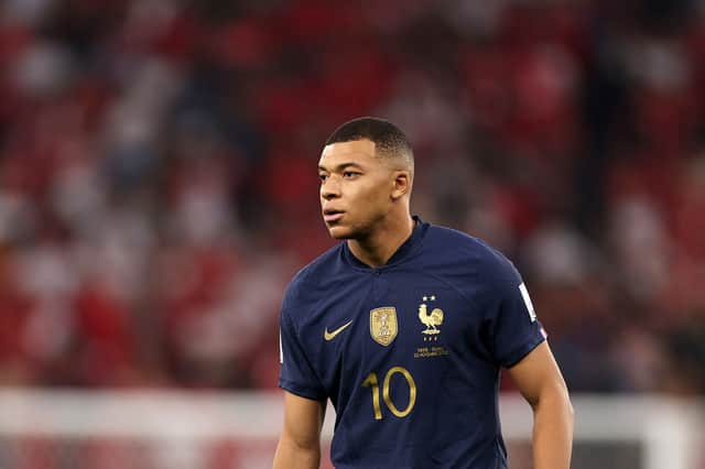 Kylian Mbappe of France during Group D match between Tunisia and France at the FIFA World Cup Qatar 2022 (Photo: Getty Images)